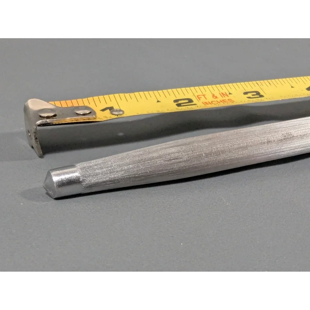 Vintage 10 Inch Honing Steel Knife Sharpening Rod with Wood Handle